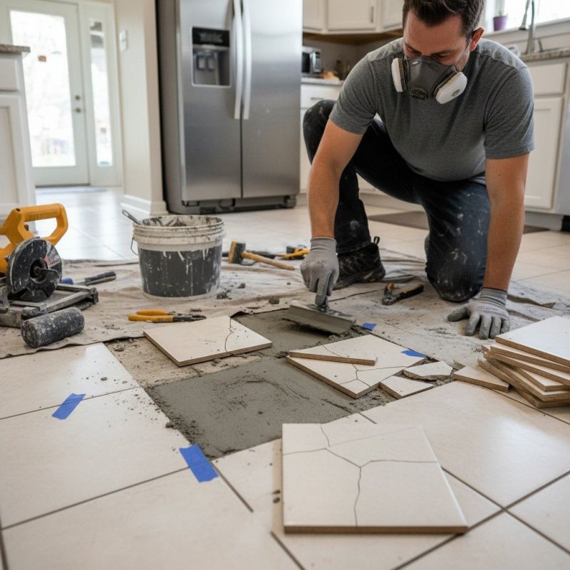 Local Tile Grout Repair pros at work
